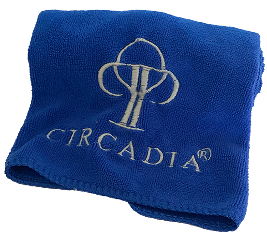 Circadia Navy Blue Microfiber Towel