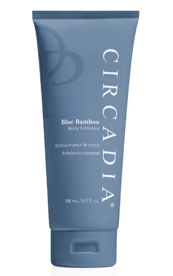 001024  Blue Bamboo Exfoliator For Body  6.7oz